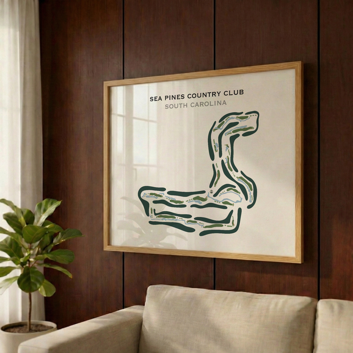 Sea Pines Country Club, South Carolina - Printed Golf Course