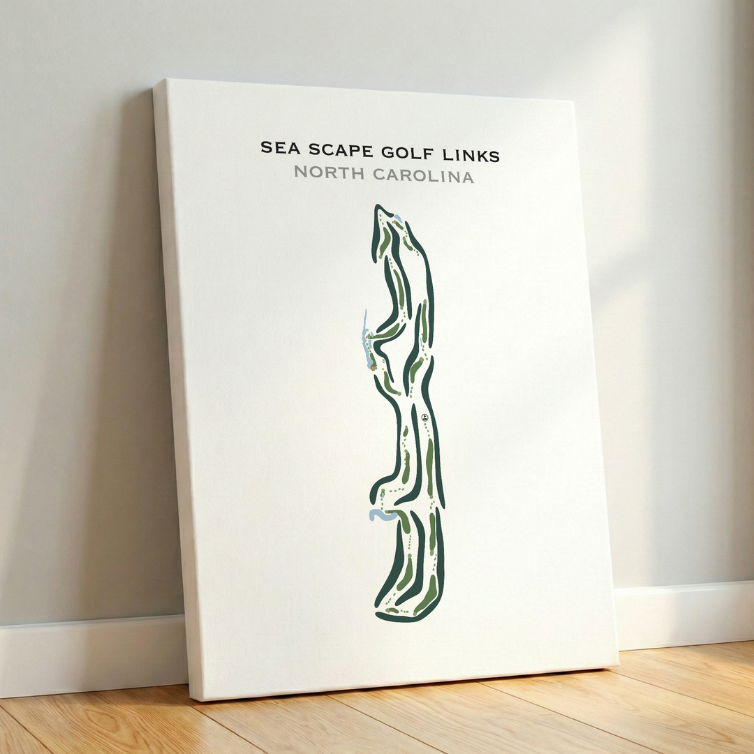Sea Scape Golf Links, North Carolina - Printed Golf Courses