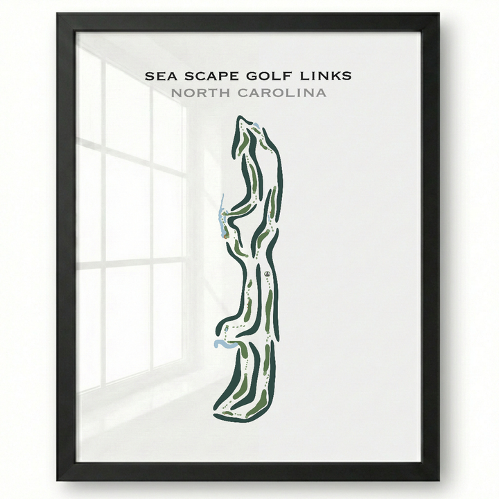 Sea Scape Golf Links, North Carolina - Printed Golf Courses