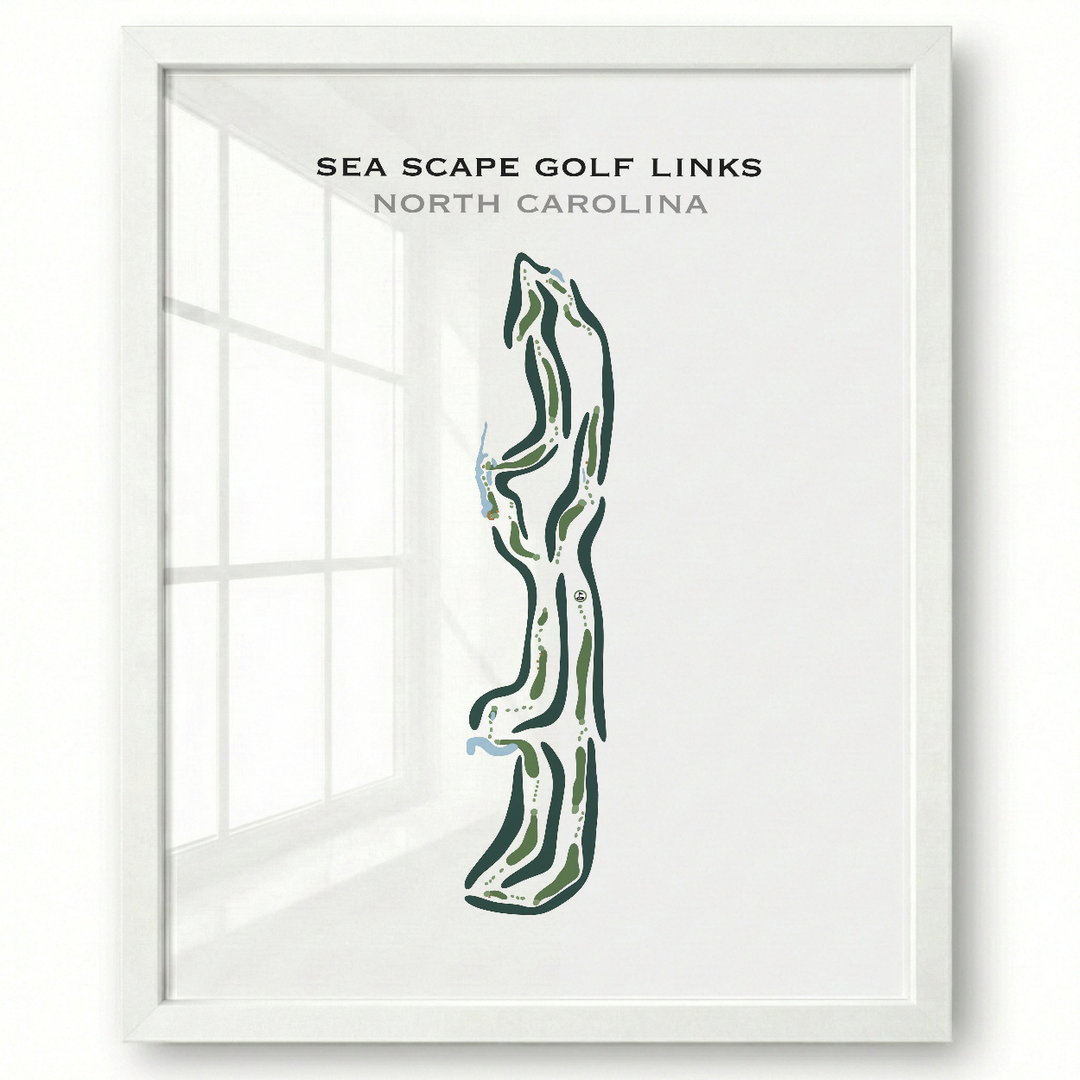 Sea Scape Golf Links, North Carolina - Printed Golf Courses