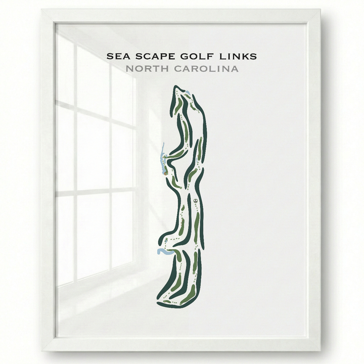 Sea Scape Golf Links, North Carolina - Printed Golf Courses