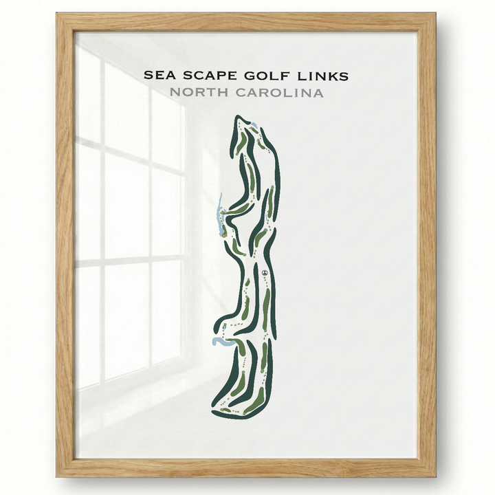 Sea Scape Golf Links, North Carolina - Printed Golf Courses