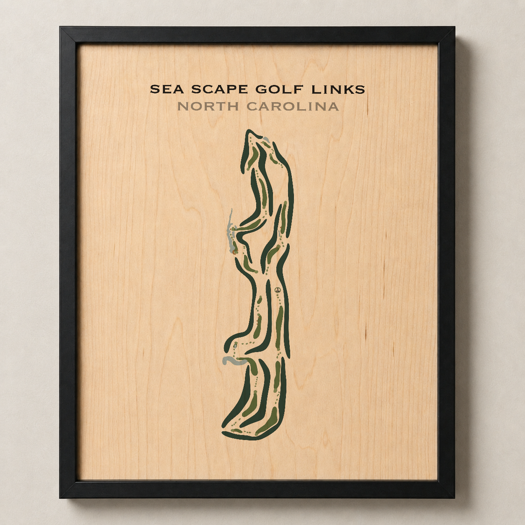 Sea Scape Golf Links, North Carolina - Printed Golf Courses