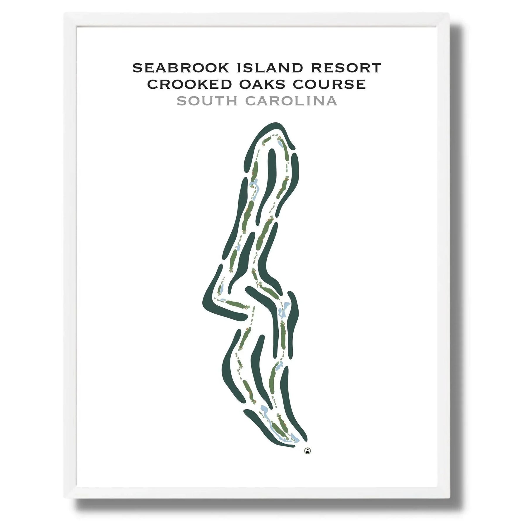 Buy the best printed golf course Seabrook Island Resort Crooked Oaks