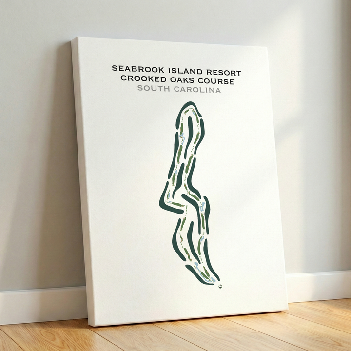 Seabrook Island Resort, Crooked Oaks Golf Course, South Carolina - Printed Golf Course