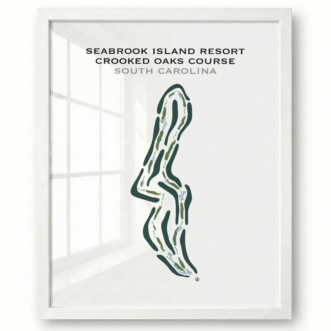 Seabrook Island Resort, Crooked Oaks Golf Course, South Carolina - Printed Golf Course