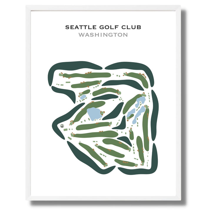 Seattle Golf Club, Washington - Printed Golf Courses