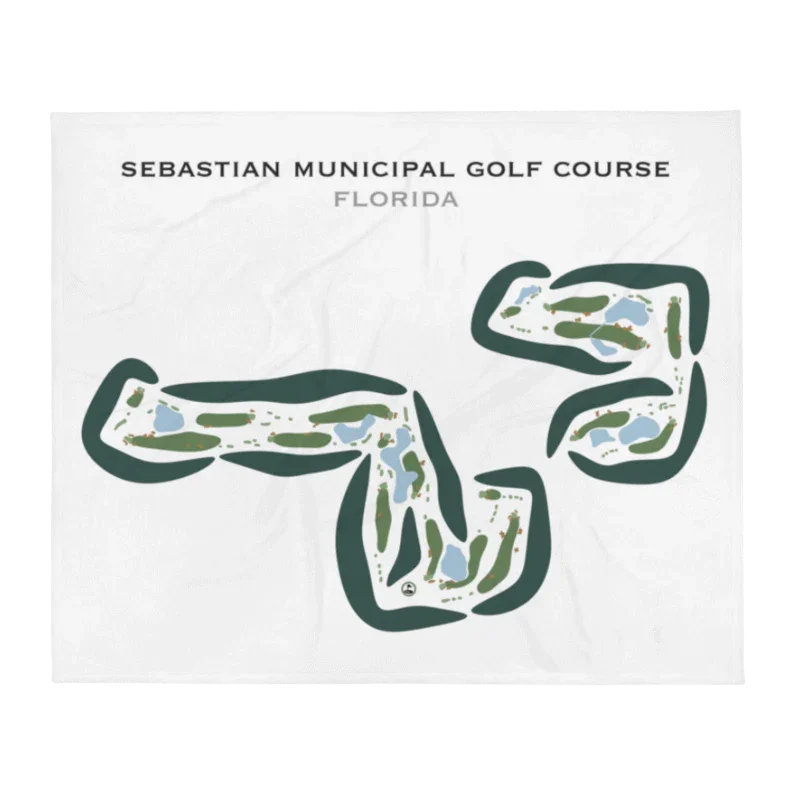 Sebastian Municipal Golf Course, Florida - Printed Golf Courses