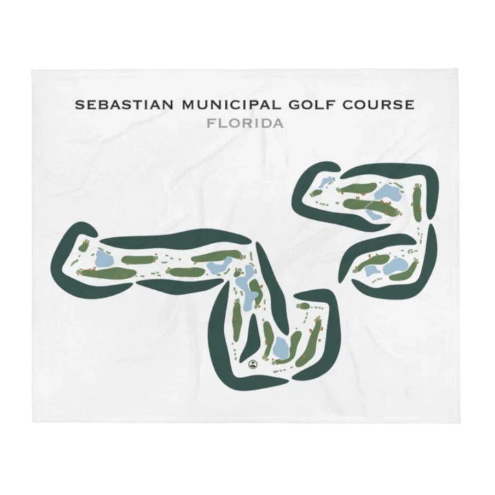 Sebastian Municipal Golf Course, Florida - Printed Golf Courses