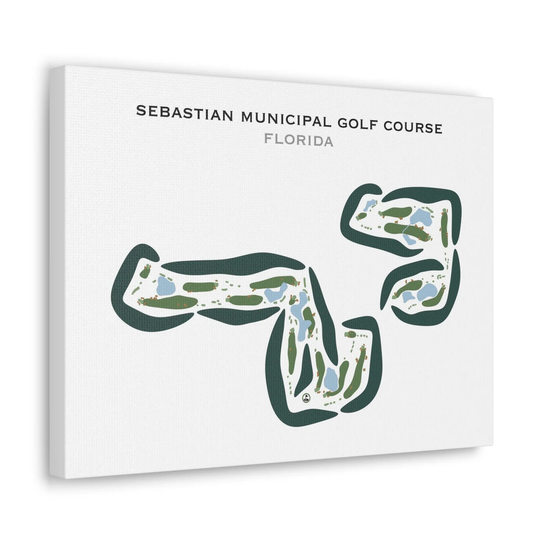 Sebastian Municipal Golf Course, Florida - Printed Golf Courses
