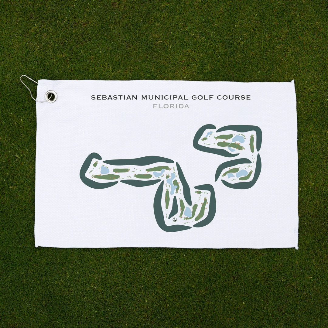 Sebastian Municipal Golf Course, Florida - Printed Golf Courses