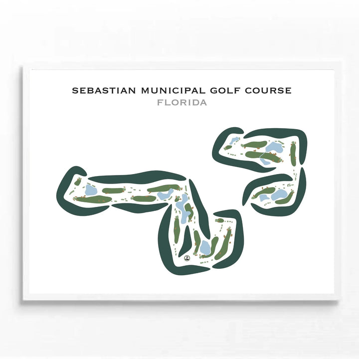 Sebastian Municipal Golf Course, Florida - Printed Golf Courses