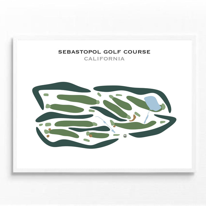 Sebastopol Golf Course, California - Printed Golf Courses