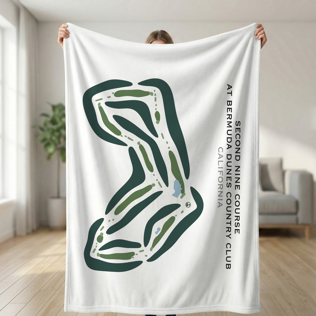 Second Nine Course at Bermuda Dunes Country Club, California - Printed Golf Courses