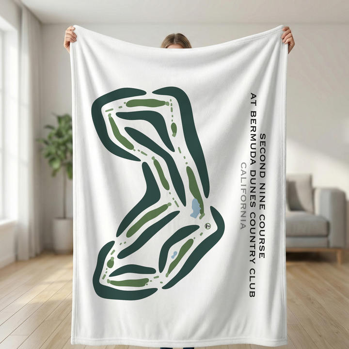 Second Nine Course at Bermuda Dunes Country Club, California - Printed Golf Courses