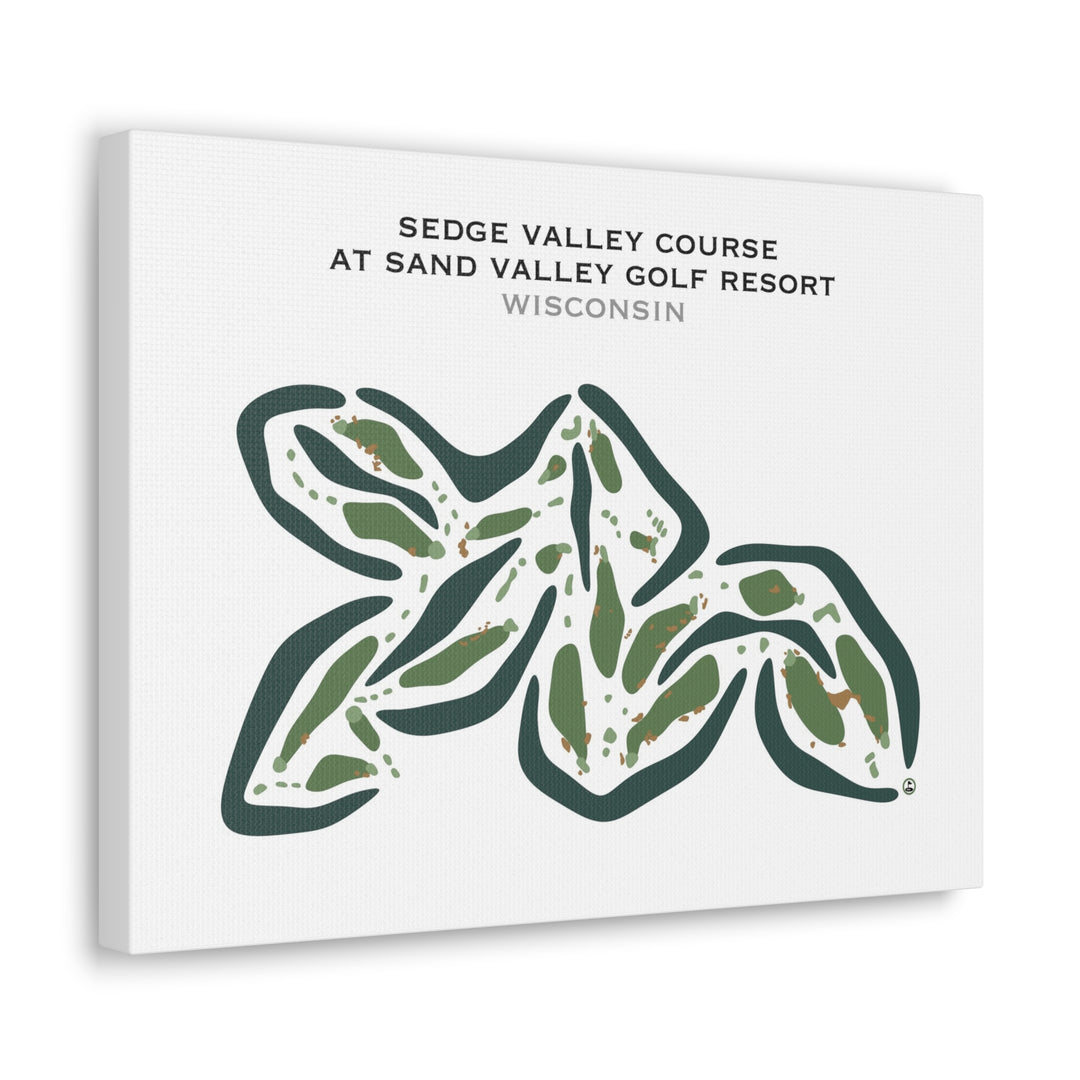 Sedge Valley Course at Sand Valley Golf Resort, Wisconsin - Printed Golf Courses