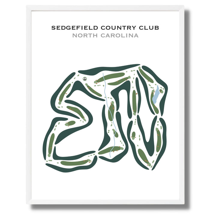 Sedgefield Country Club, North Carolina - Printed Golf Courses