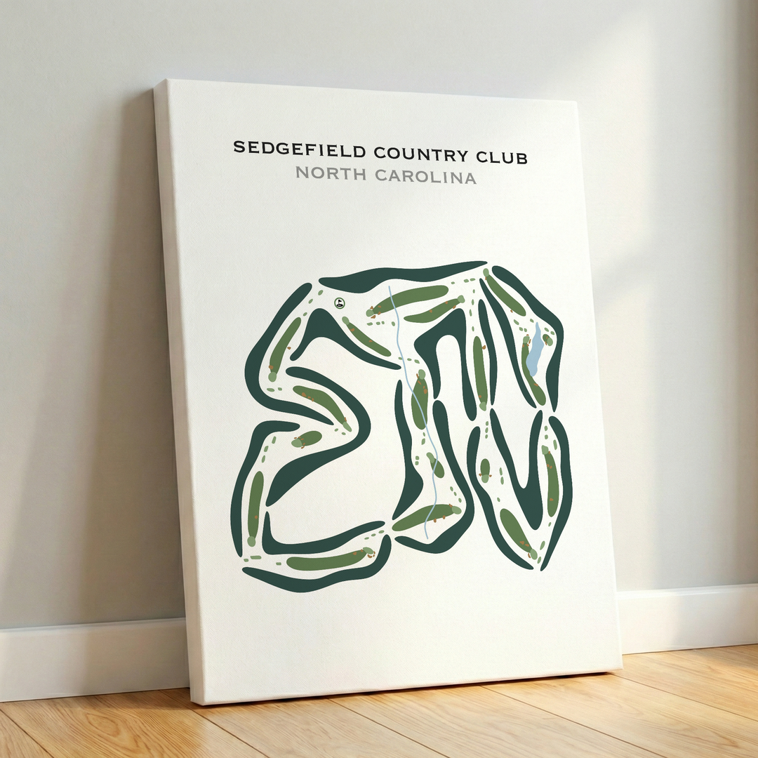 Sedgefield Country Club, North Carolina - Printed Golf Courses