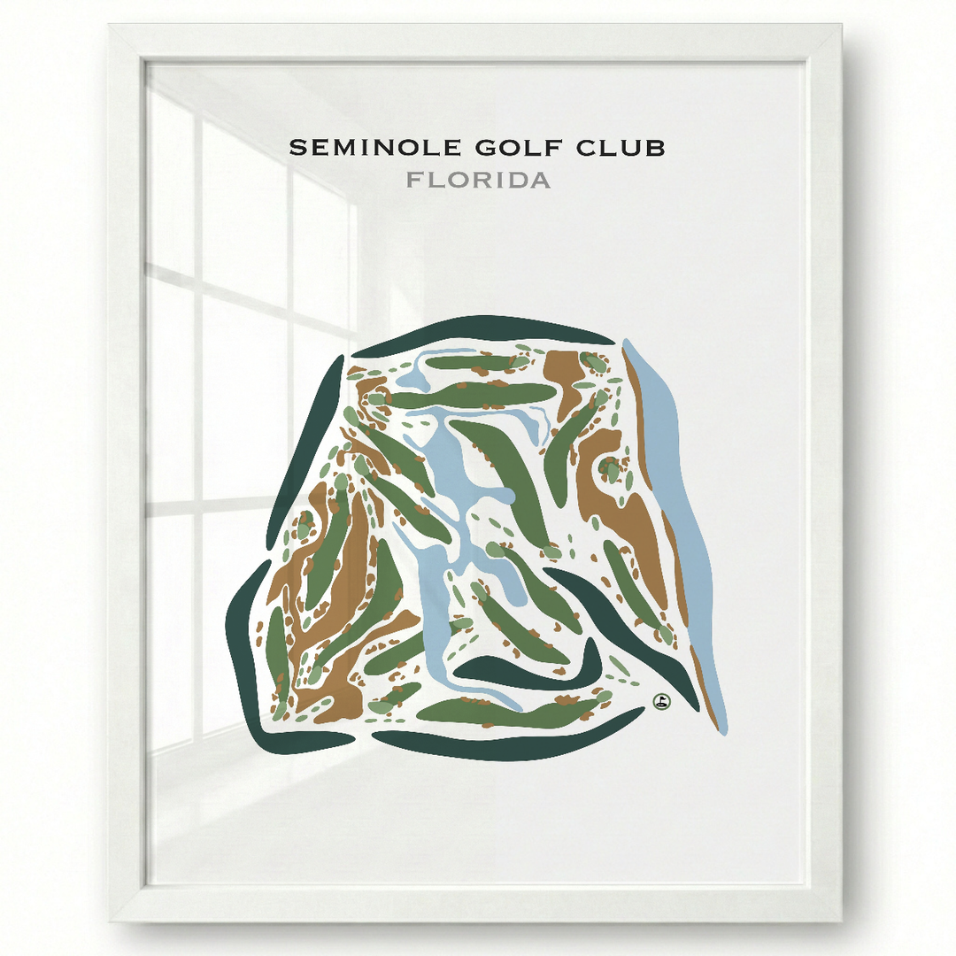 Seminole Golf Club, Florida - Printed Golf Courses