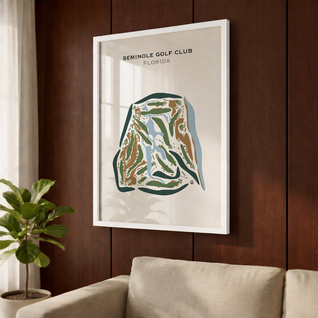 Seminole Golf Club, Florida - Printed Golf Courses