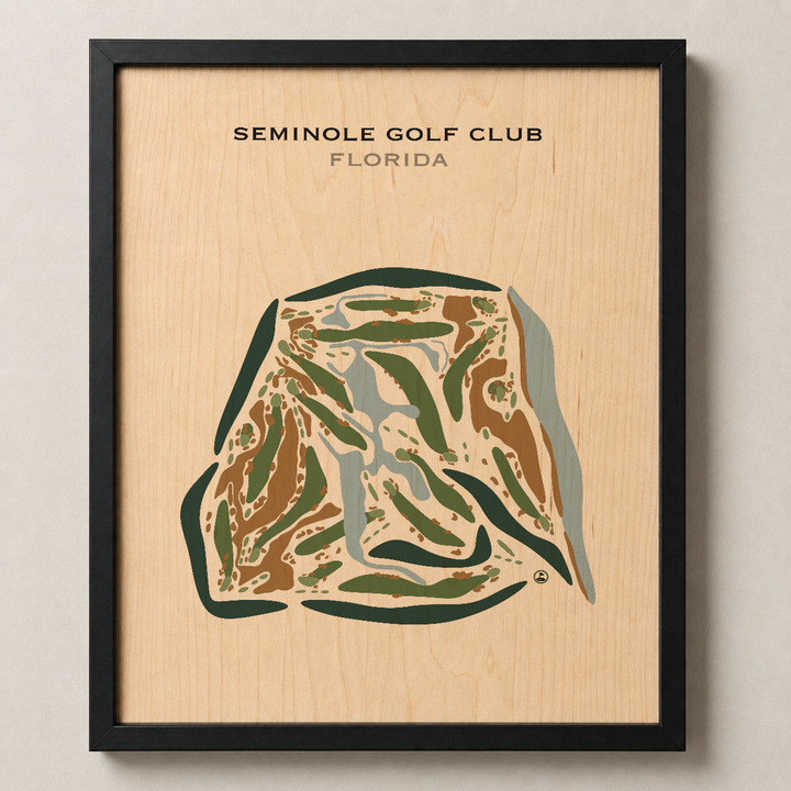Seminole Golf Club, Florida - Printed Golf Courses