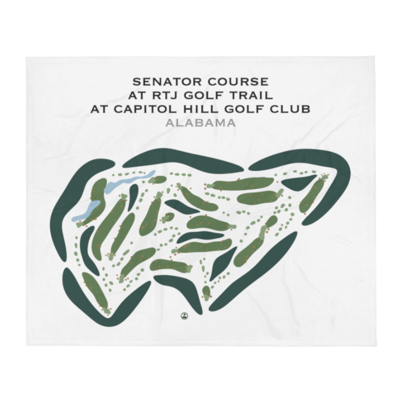 Senator Course at RTJ Golf Trail at Capitol Hill, Alabama - Printed Golf Courses