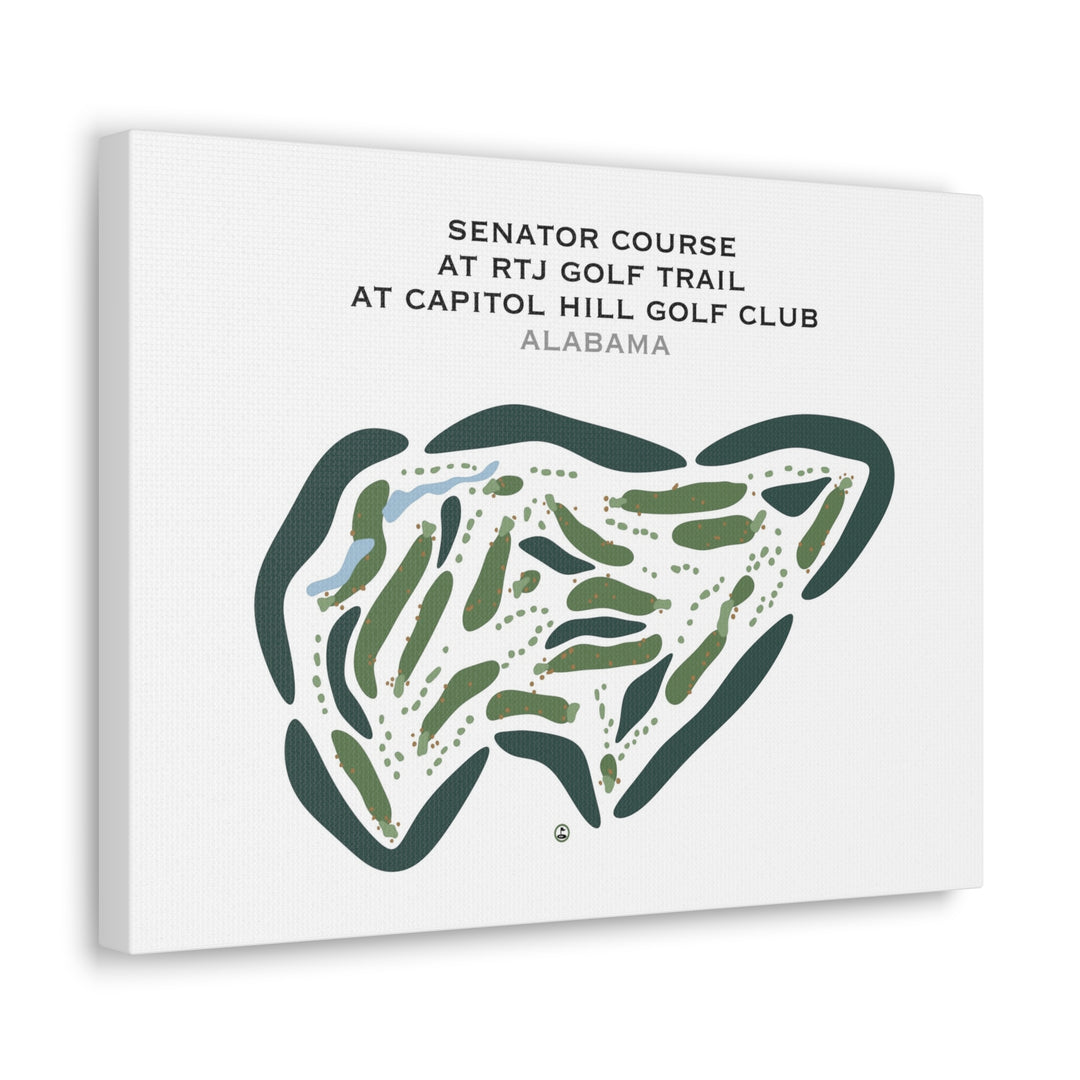 Senator Course at RTJ Golf Trail at Capitol Hill, Alabama - Printed Golf Courses