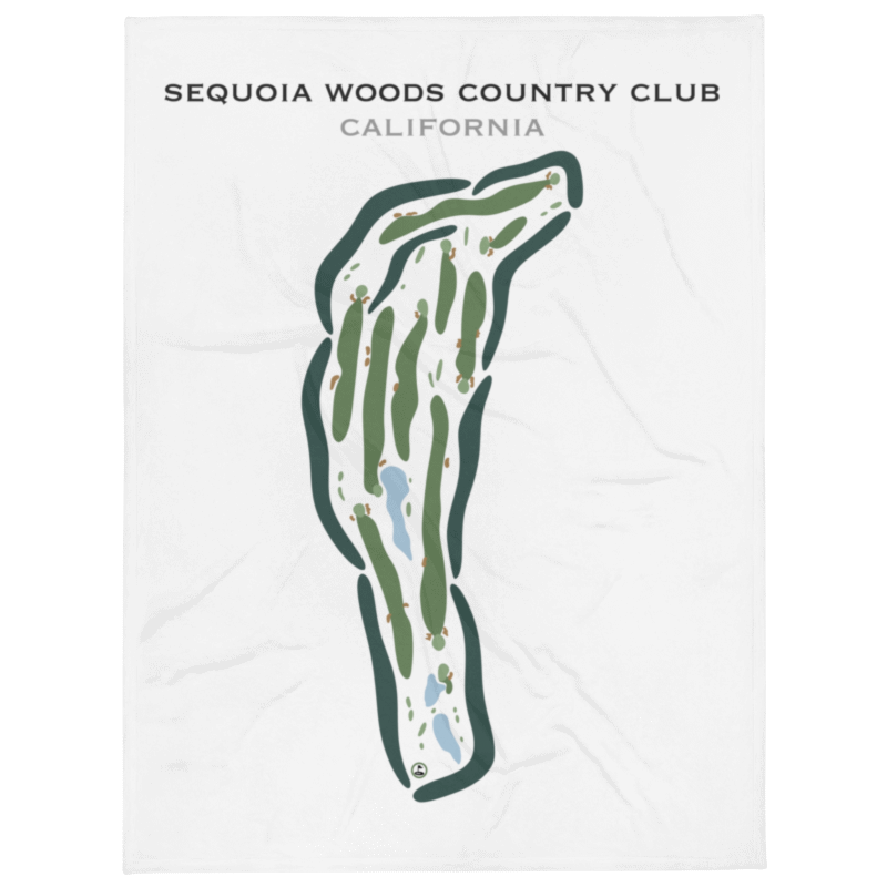 Sequoia Woods Country Club, California - Printed Golf Courses