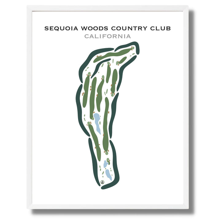 Sequoia Woods Country Club, California - Printed Golf Courses