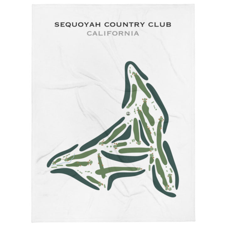 Sequoyah Country Club, California - Printed Golf Course