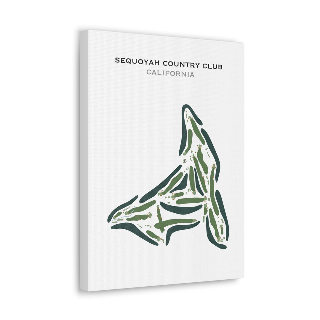 Sequoyah Country Club, California - Printed Golf Course