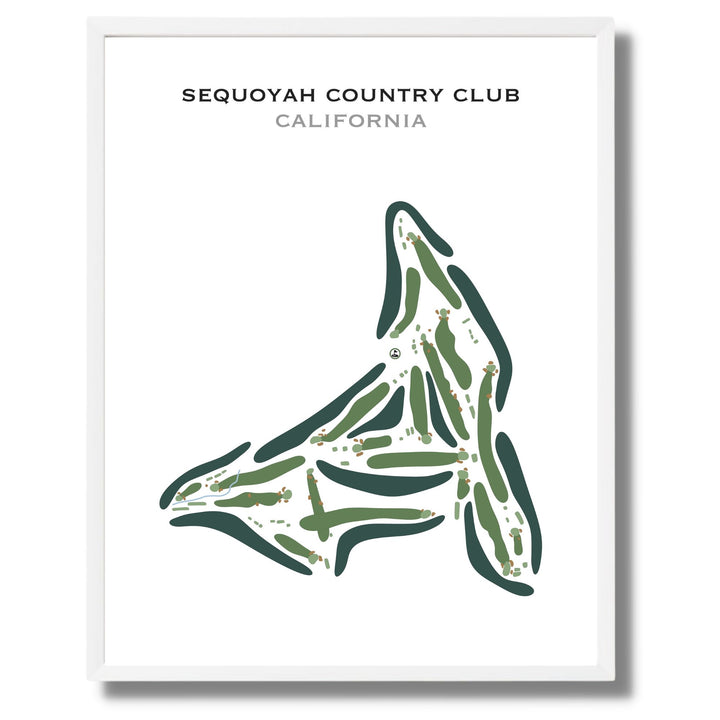 Sequoyah Country Club, California - Printed Golf Course