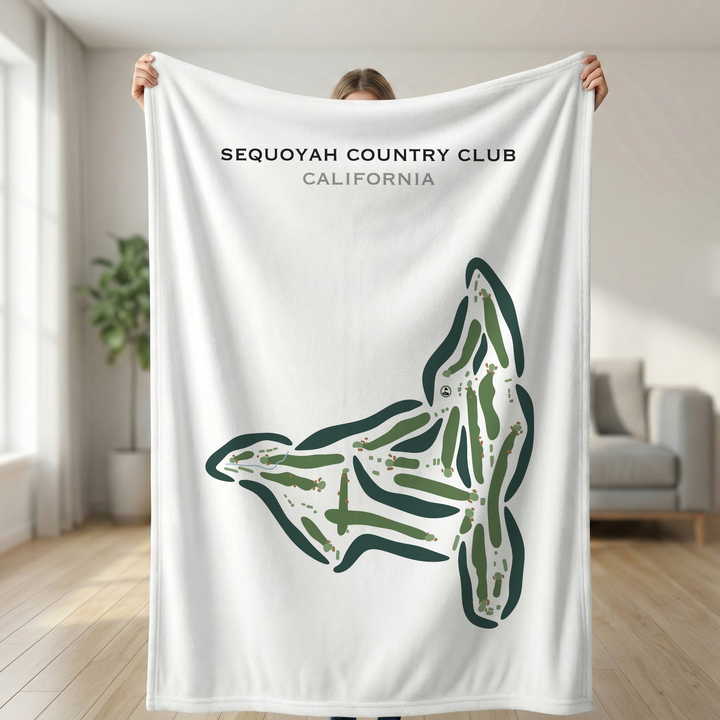 Sequoyah Country Club, California - Printed Golf Course