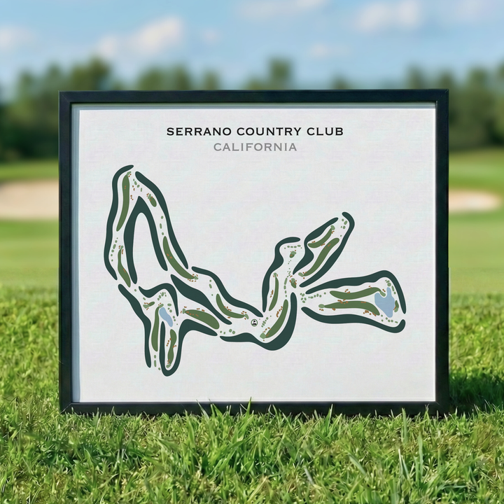 Serrano Country Club, California - Printed Golf Courses
