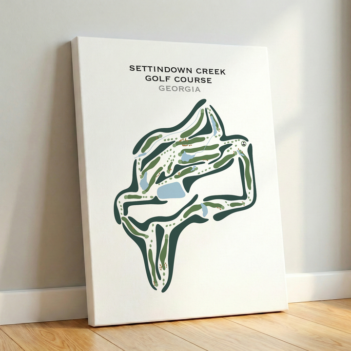 Golf Course, Georgia - Printed Golf Courses