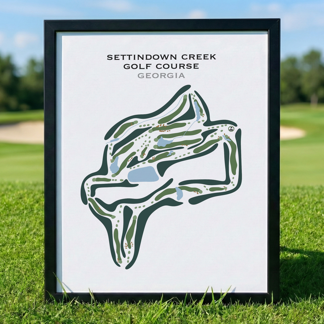 Golf Course, Georgia - Printed Golf Courses
