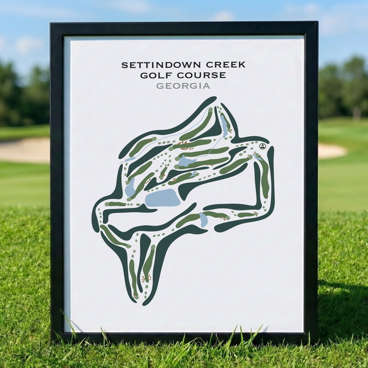 Golf Course, Georgia - Printed Golf Courses