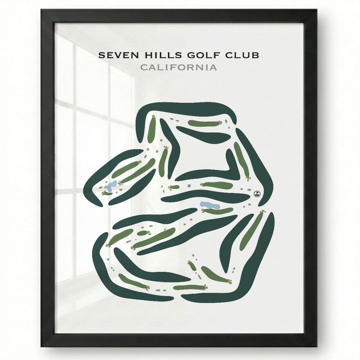 Seven Hills Golf Club, California - Printed Golf Courses