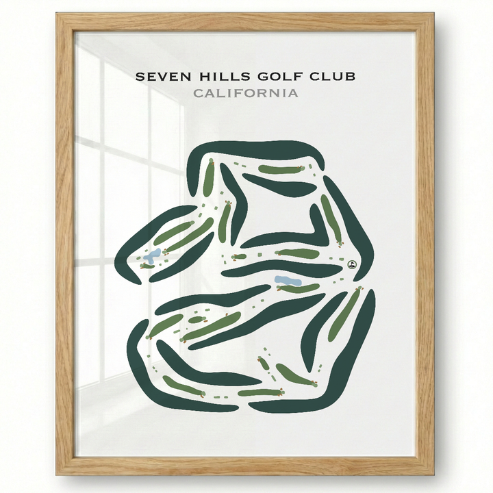 Seven Hills Golf Club, California - Printed Golf Courses