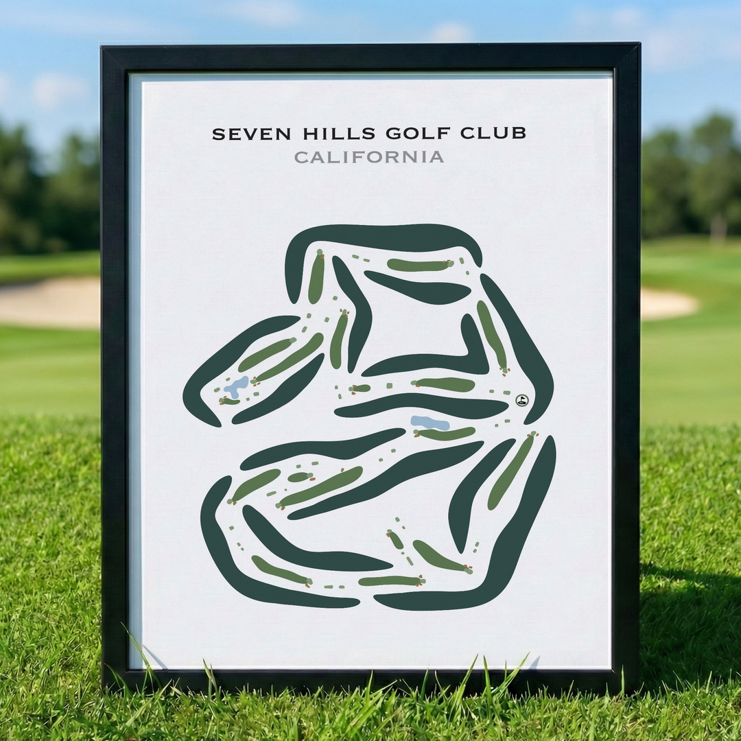 Seven Hills Golf Club, California - Printed Golf Courses