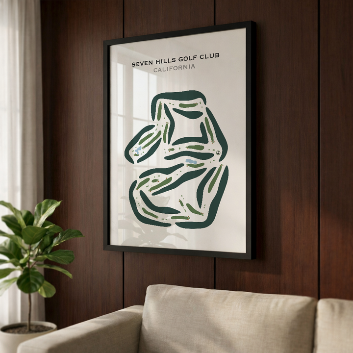 Seven Hills Golf Club, California - Printed Golf Courses