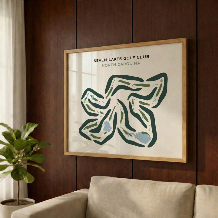 Seven Lakes Golf Club, North Carolina - Printed Golf Courses