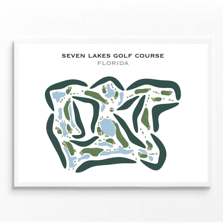Seven Lakes Golf Course, Florida - Printed Golf Courses