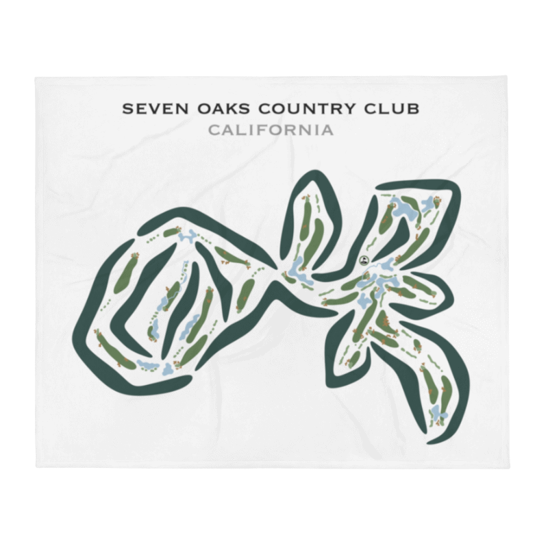 Seven Oaks Country Club, California - Printed Golf Courses