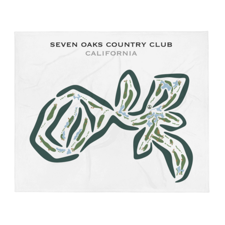 Seven Oaks Country Club, California - Printed Golf Courses