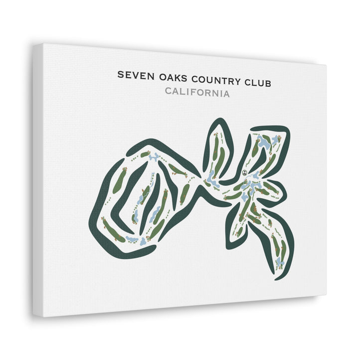 Seven Oaks Country Club, California - Printed Golf Courses