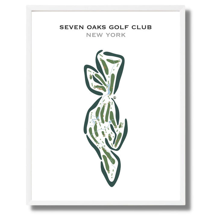 Seven Oaks Golf Club, New York - Printed Golf Courses