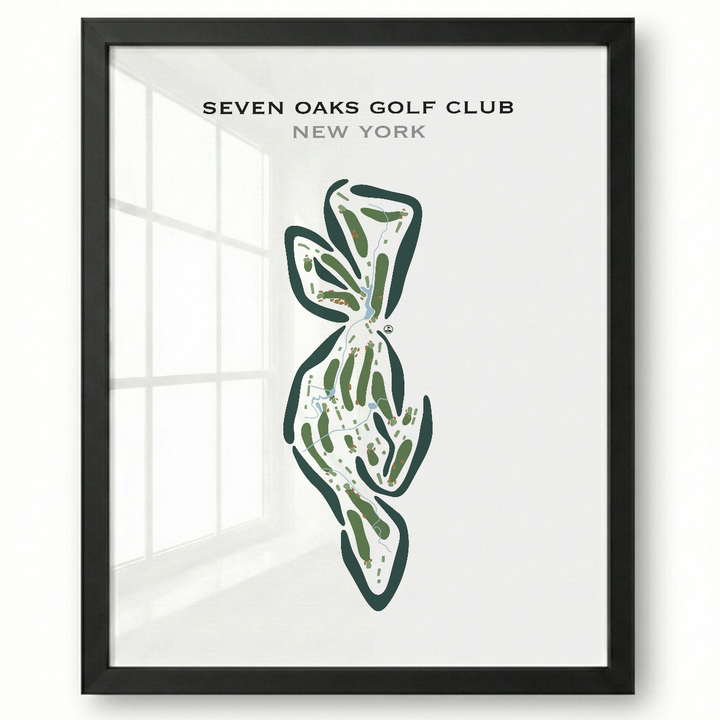 Seven Oaks Golf Club, New York - Printed Golf Courses