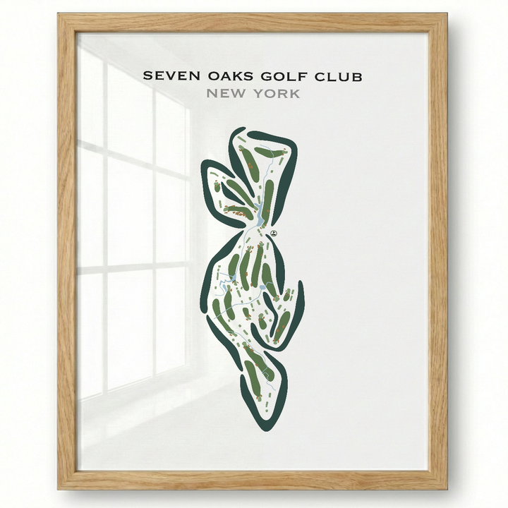 Seven Oaks Golf Club, New York - Printed Golf Courses