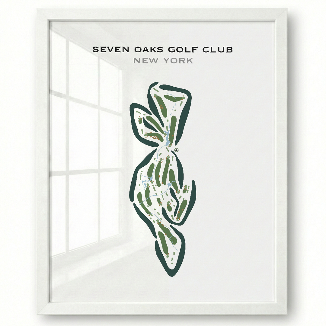 Seven Oaks Golf Club, New York - Printed Golf Courses